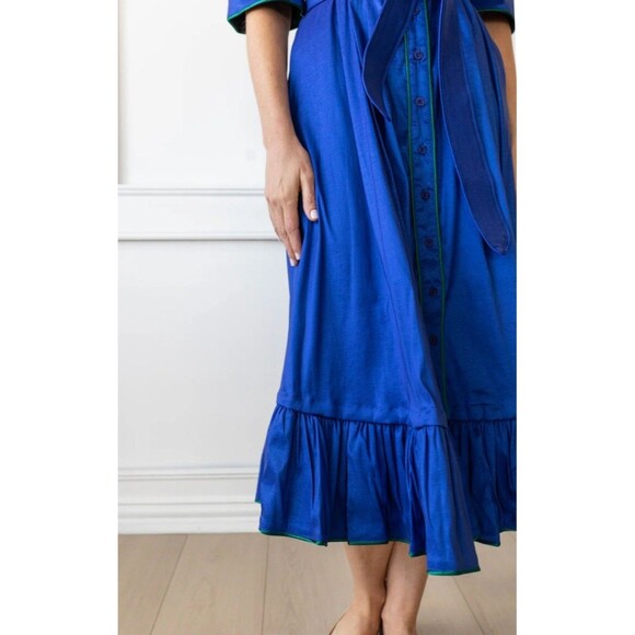 LAKE LADY Carol Maxi Dress Sz XL with Reversible Hem Holiday Derby Party Formal - Picture 3 of 16